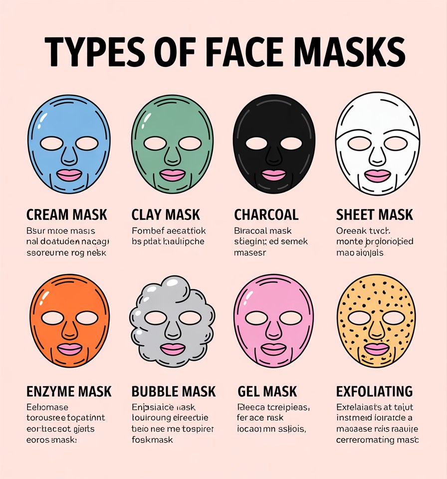 8 Types of Face Masks for Every Skin Type & Concern
