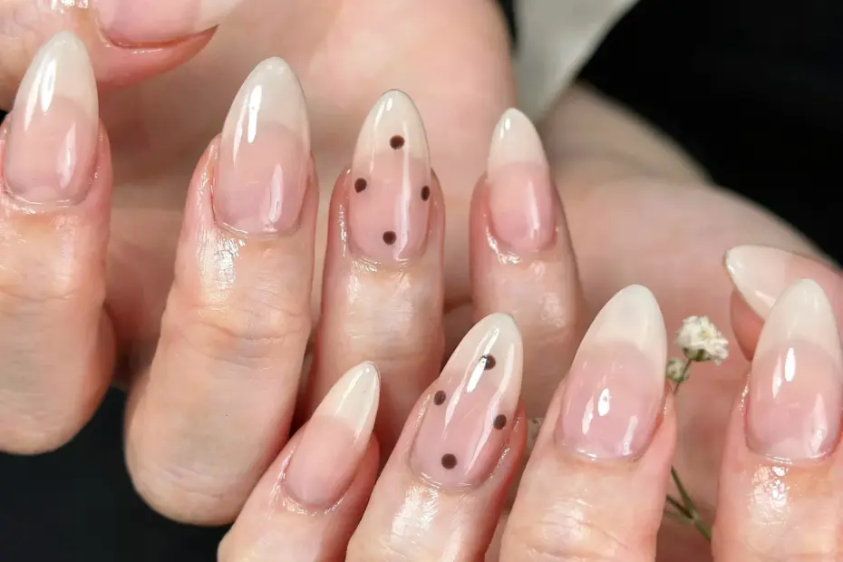 Sweet Pink French Almond Press On Nails Tutorial - Korean Style Fake Nails