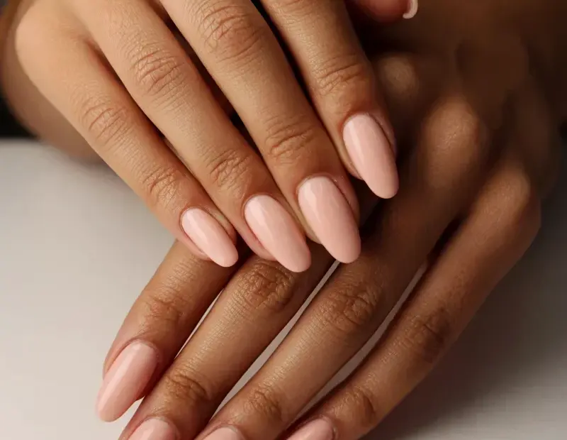 Nude Almond Nails Before & After: My Gel Polish Transformation 💅
