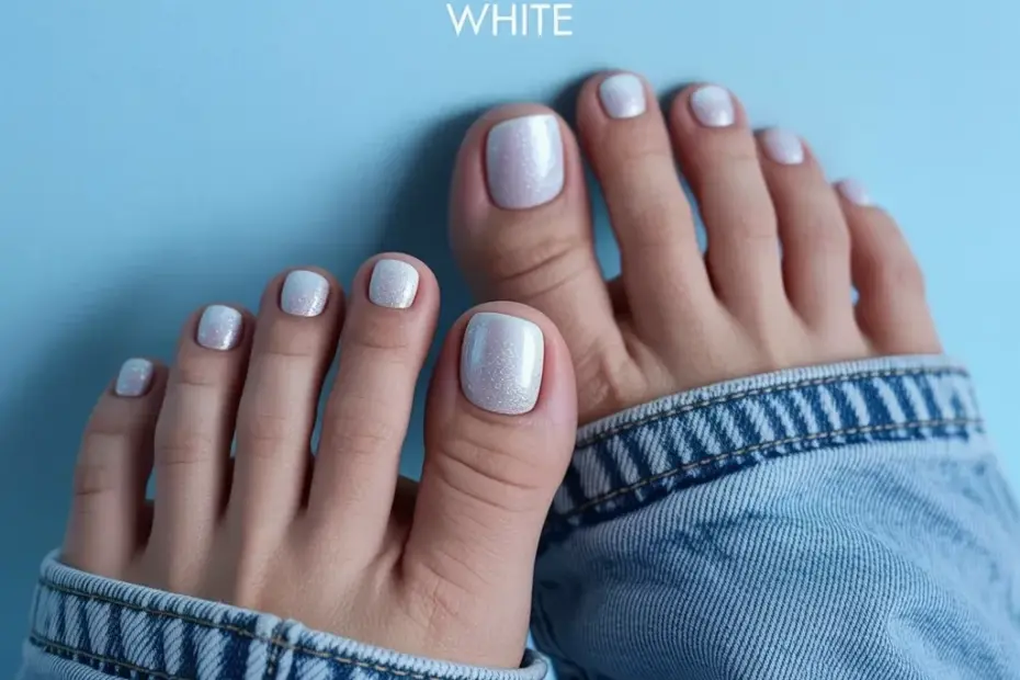 Powder white nails: common mistake to avoid for a flawless pedicure