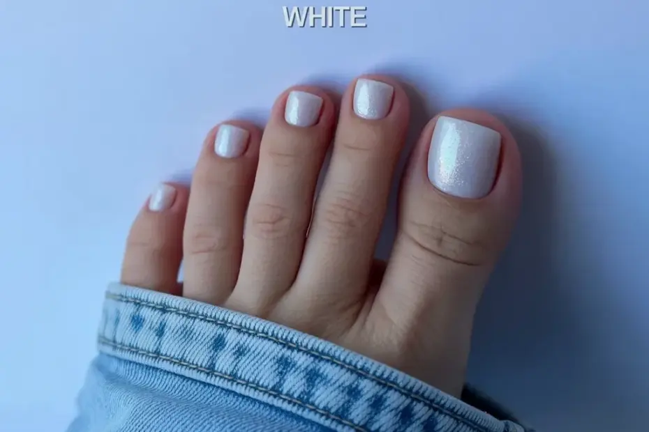 Powder White Toenails: My Favorite Clean Pedicure Look