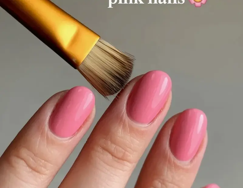 Matte Pink Nails Transformation: Before & After Manicure Inspiration